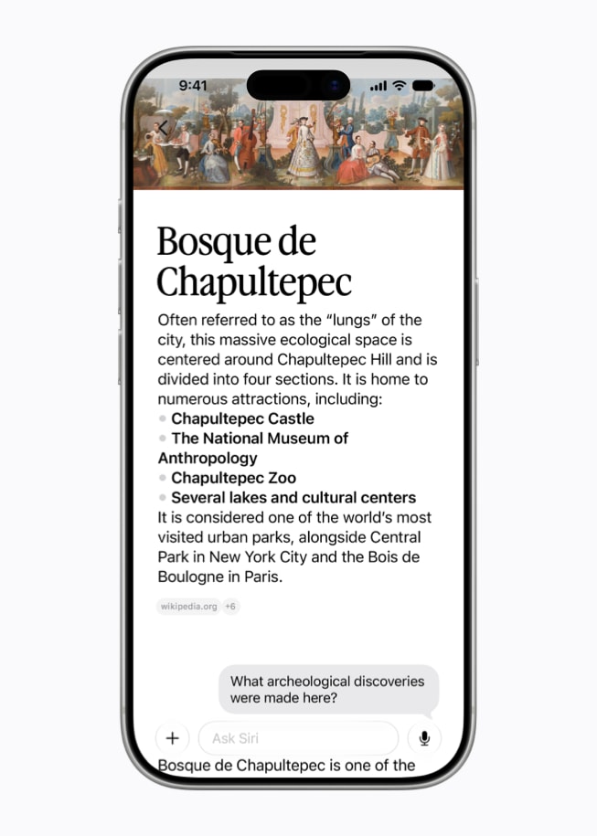 Apple Siri app chat image from Apple Newsroom