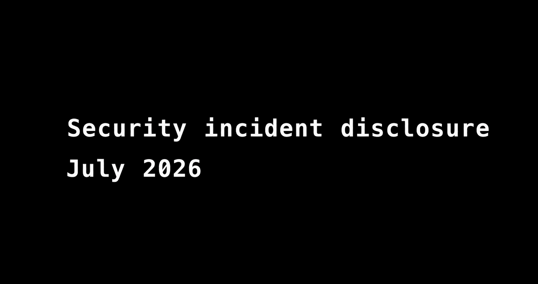 Official Hugging Face graphic for its July 2026 security incident disclosure