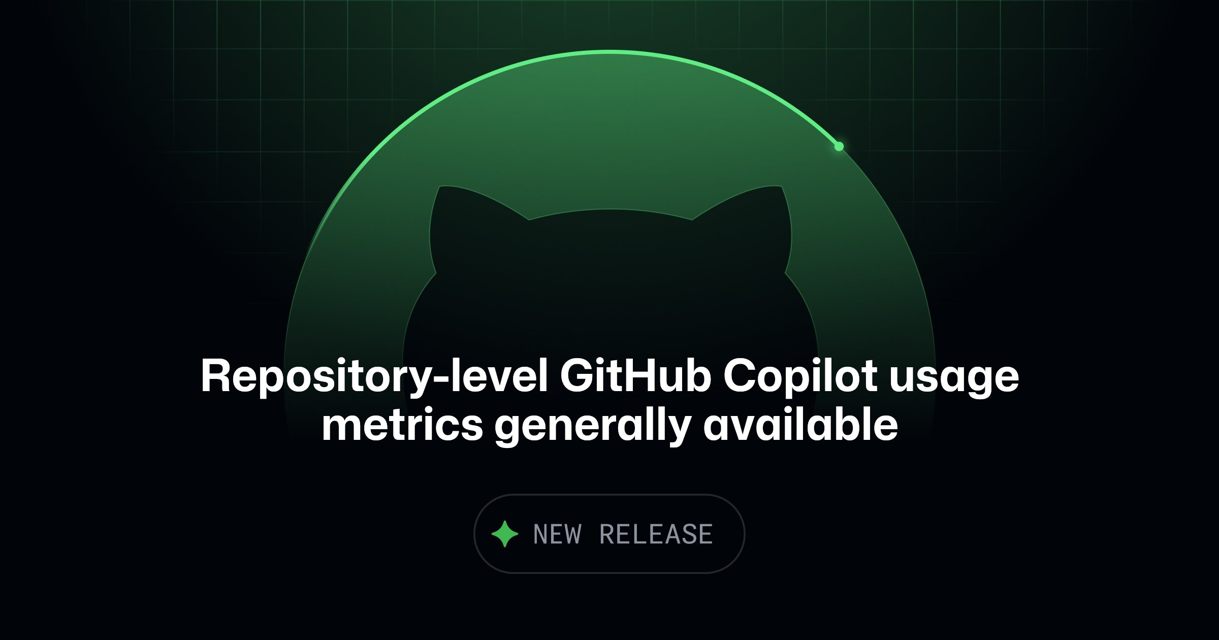 Official GitHub screenshot for repository-level Copilot usage metrics