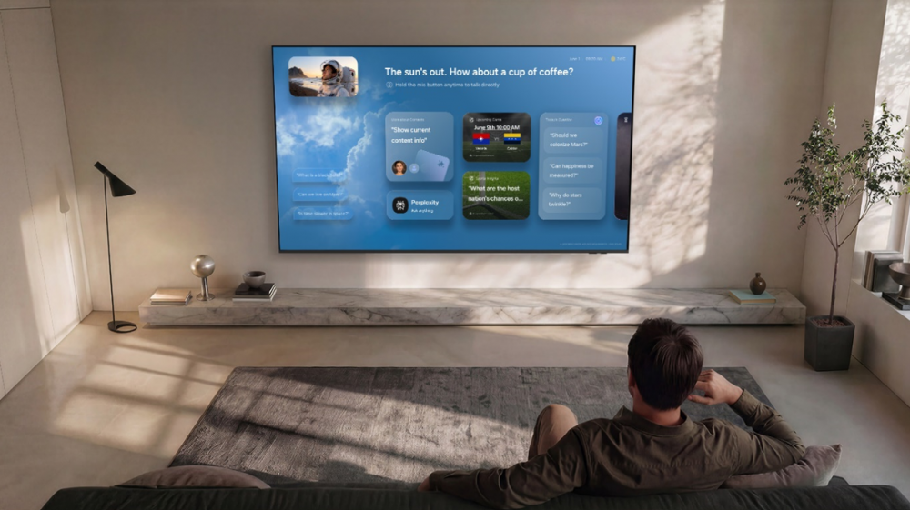 Samsung's official Vision AI Companion feature overview on a television