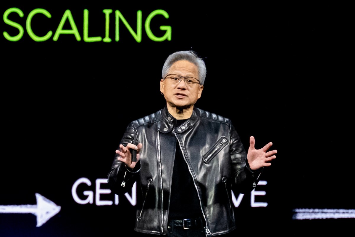 Nvidia image used by TechCrunch in its report about open-weight AI policy