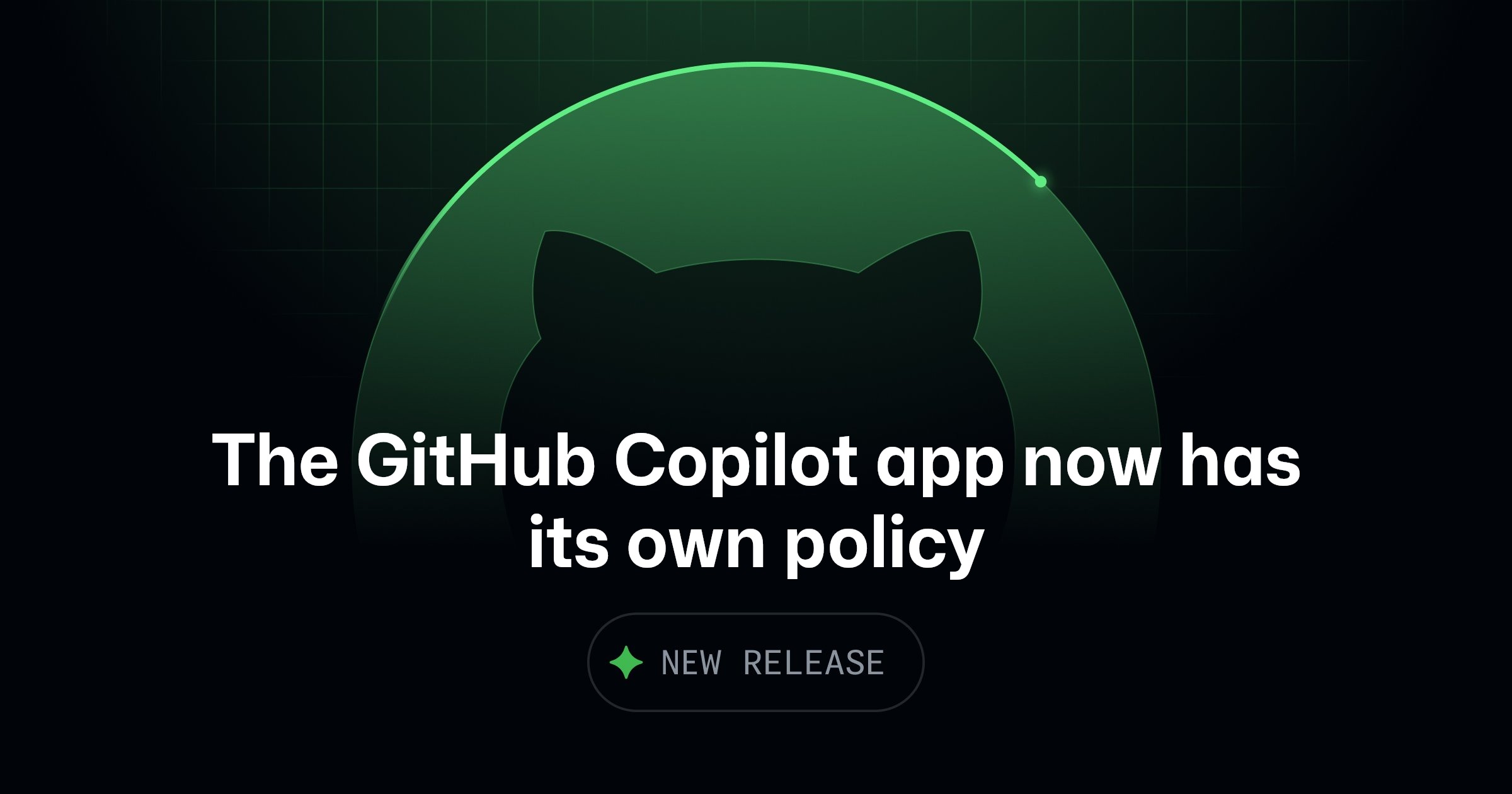 GitHub Copilot app policy release image