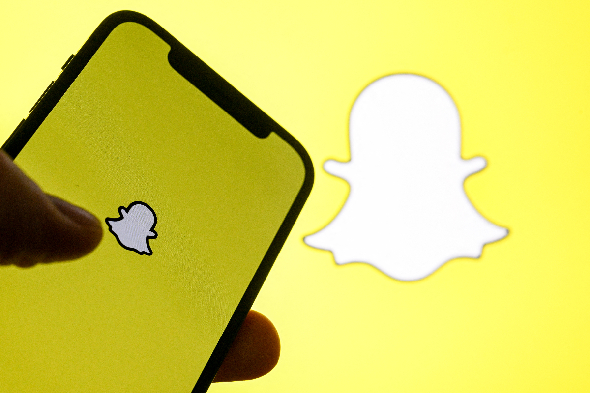 Snapchat logo image accompanying TechCrunch reporting on changes to Spotlight recommendations
