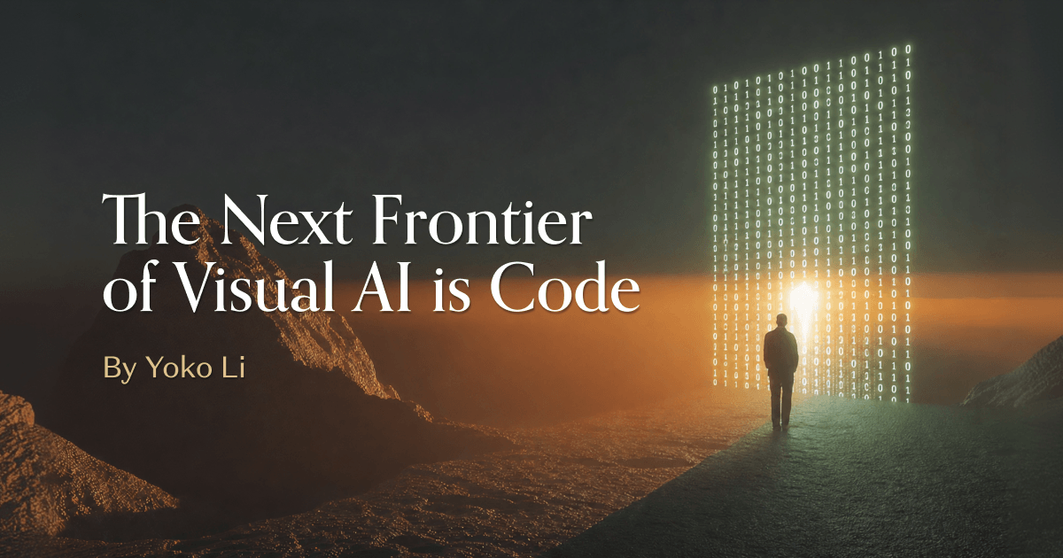 a16z editorial artwork for The Next Frontier of Visual AI Is Code