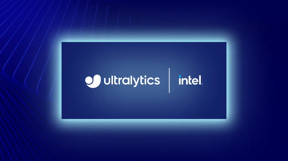 Ultralytics YOLO26 and Intel official computer vision artwork