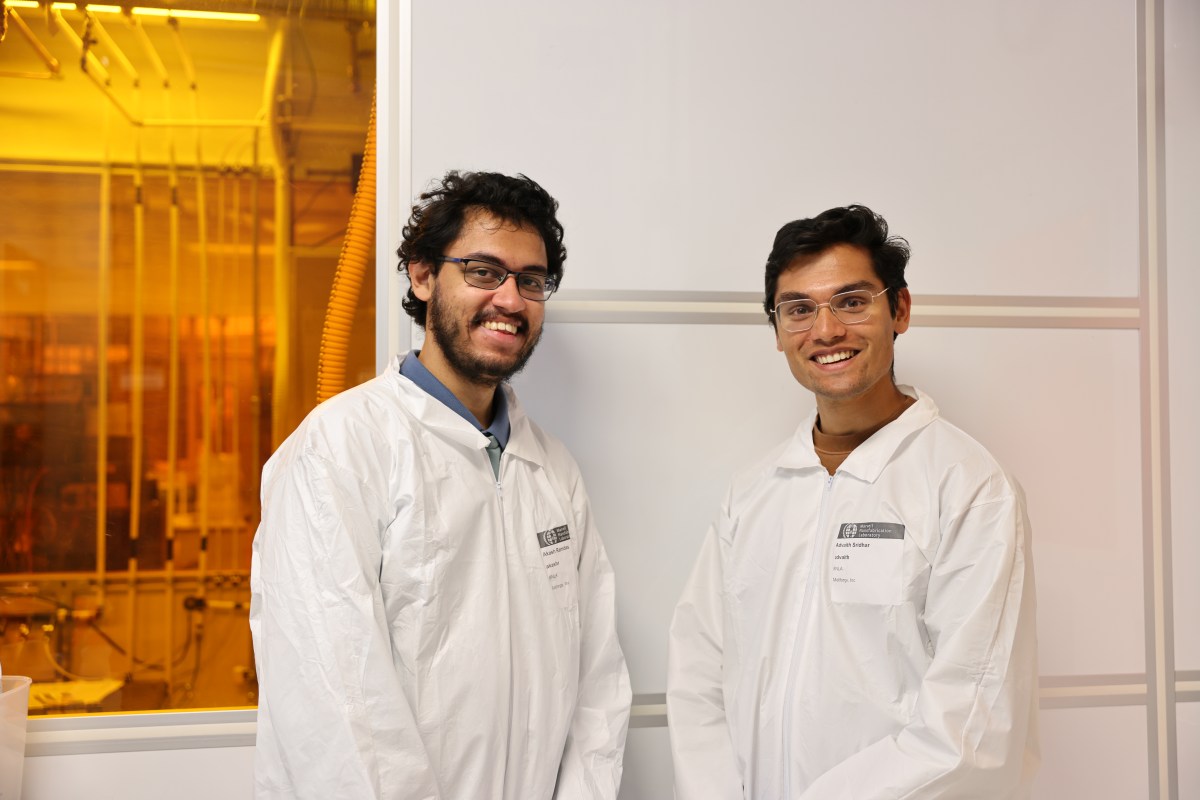 Discovered Materials founders Advaith Sridhar and Akash Ramdas in the TechCrunch report