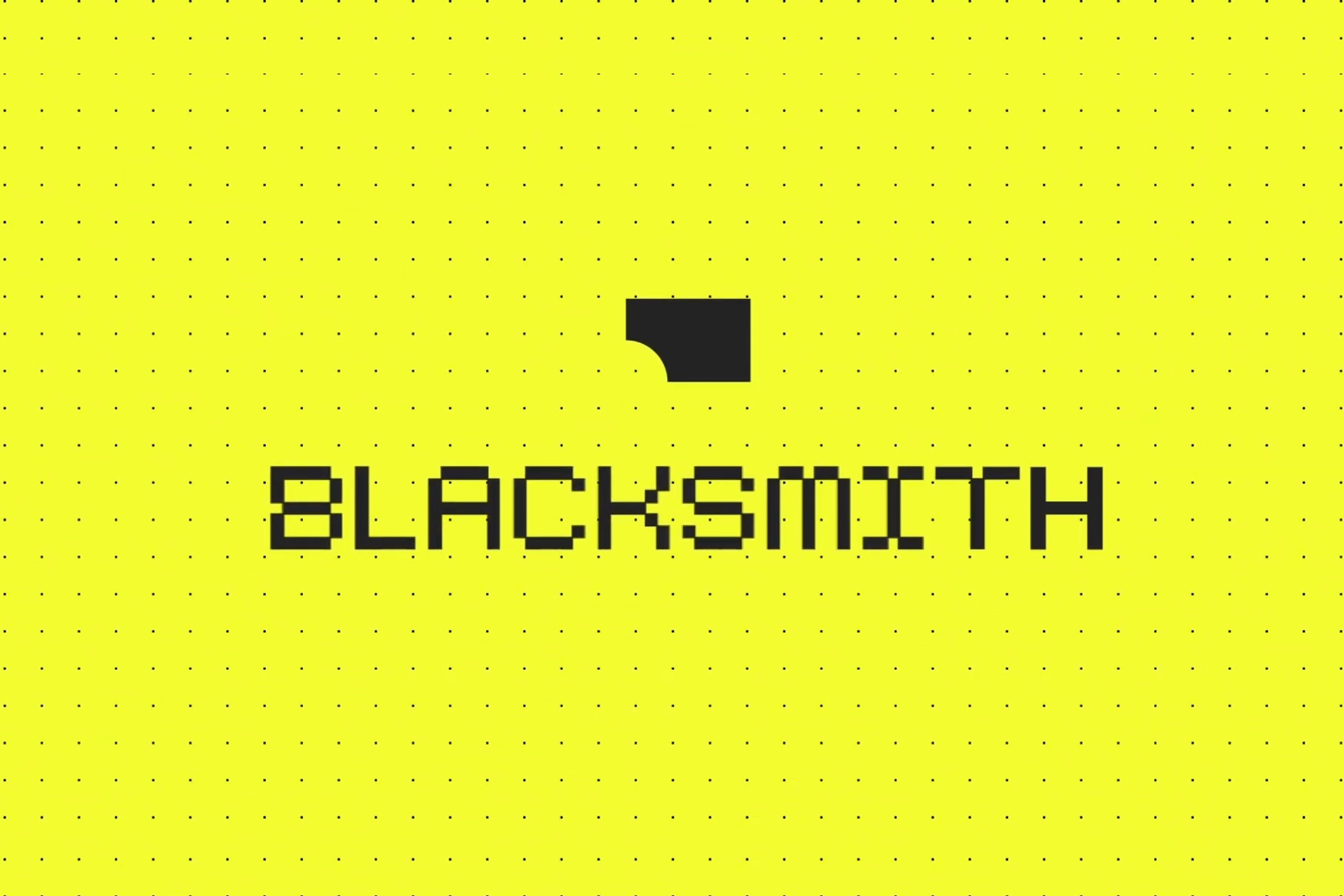 Blacksmith company logo used in the funding report