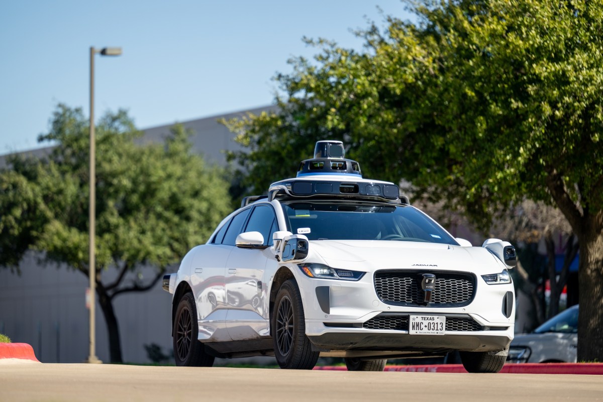 Waymo autonomous vehicle operating on a public street