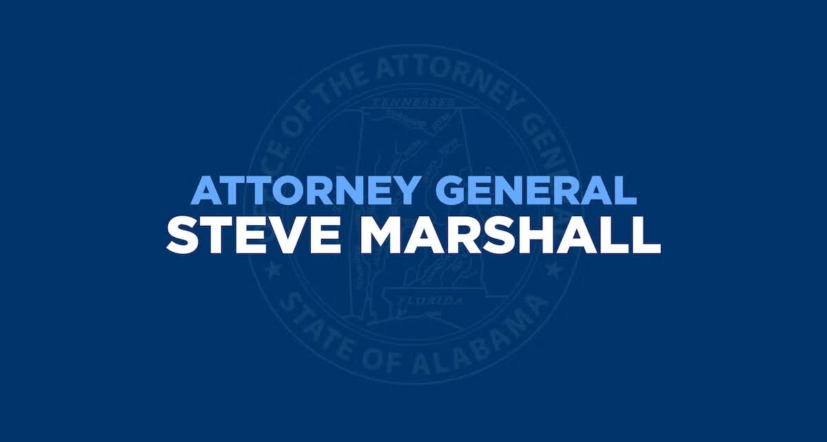 Official Alabama Attorney General website graphic for a subpoena announced against OpenAI