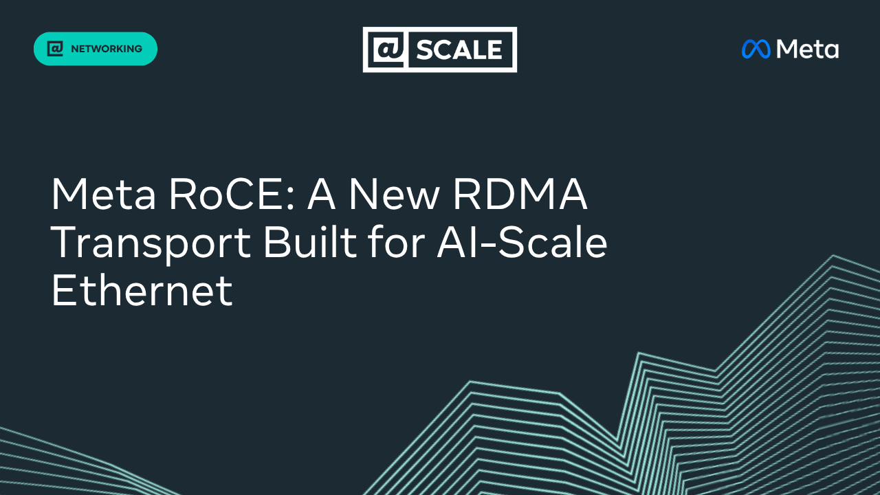 MetaRoCE technical illustration for a multipath RDMA transport on AI-scale Ethernet