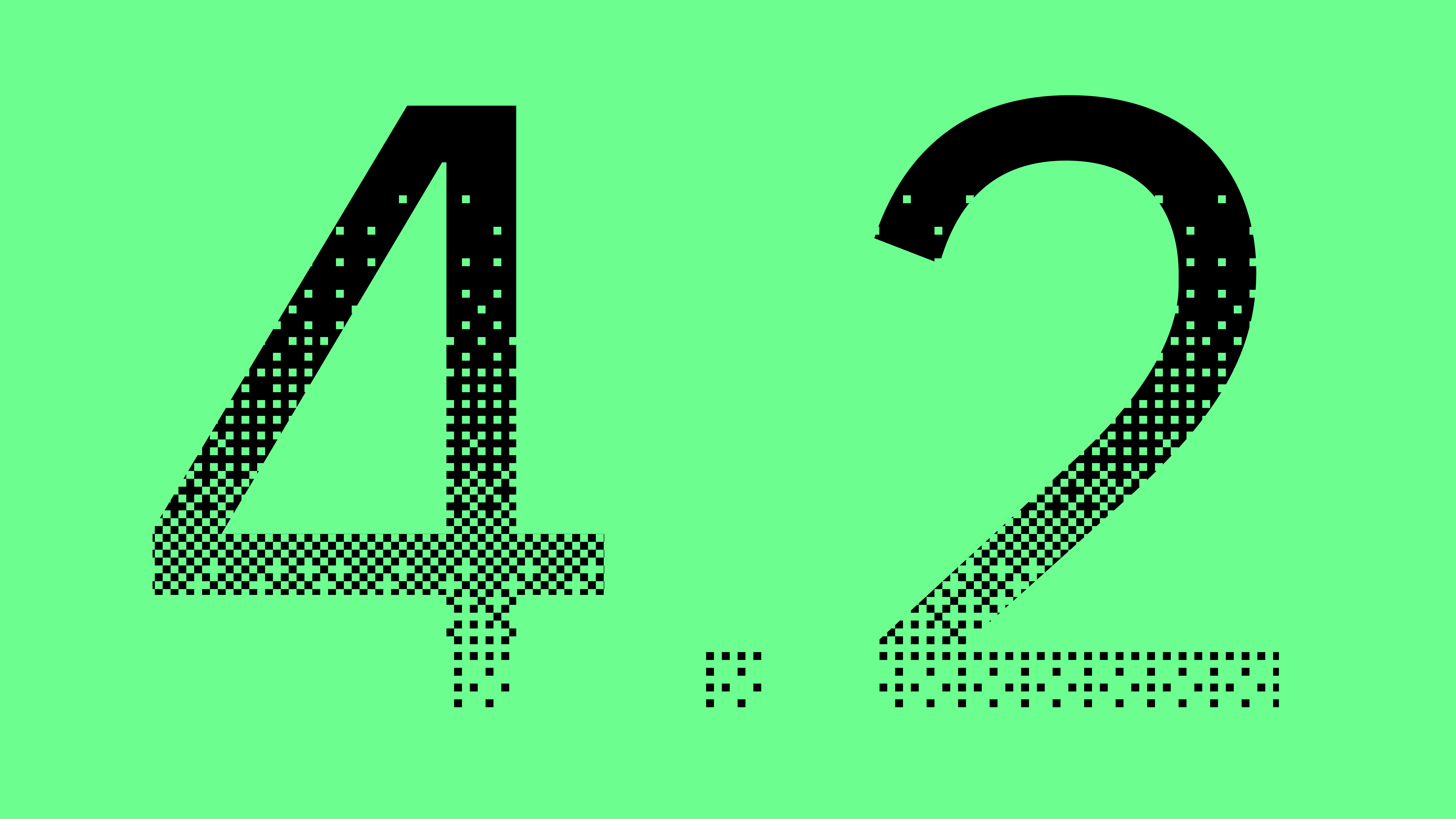 IBM Granite 4.2 release graphic with black numerals on a bright green field