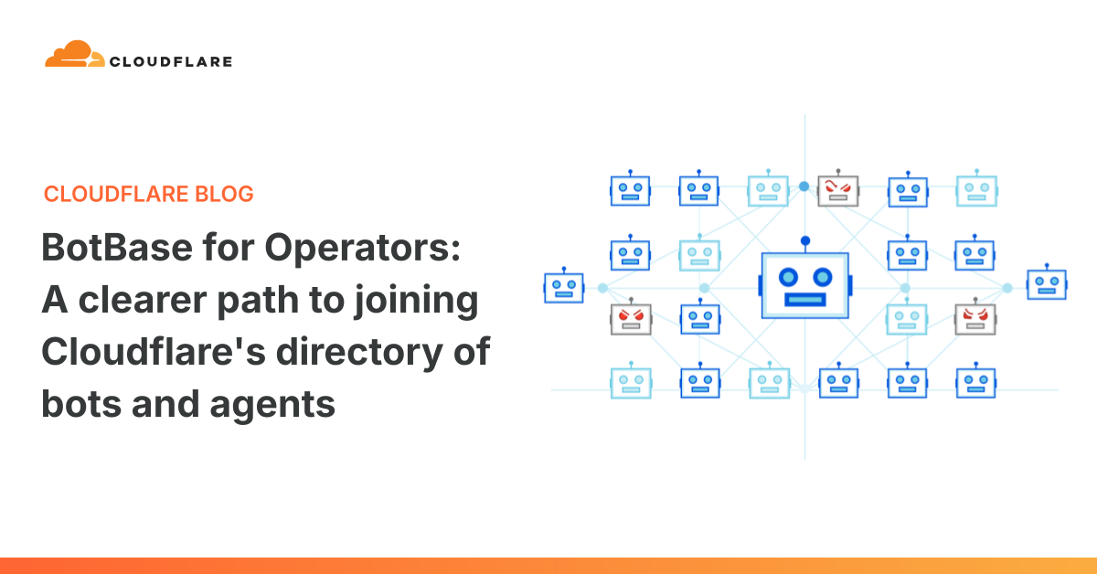 Cloudflare BotBase for Operators dashboard and bot directory artwork