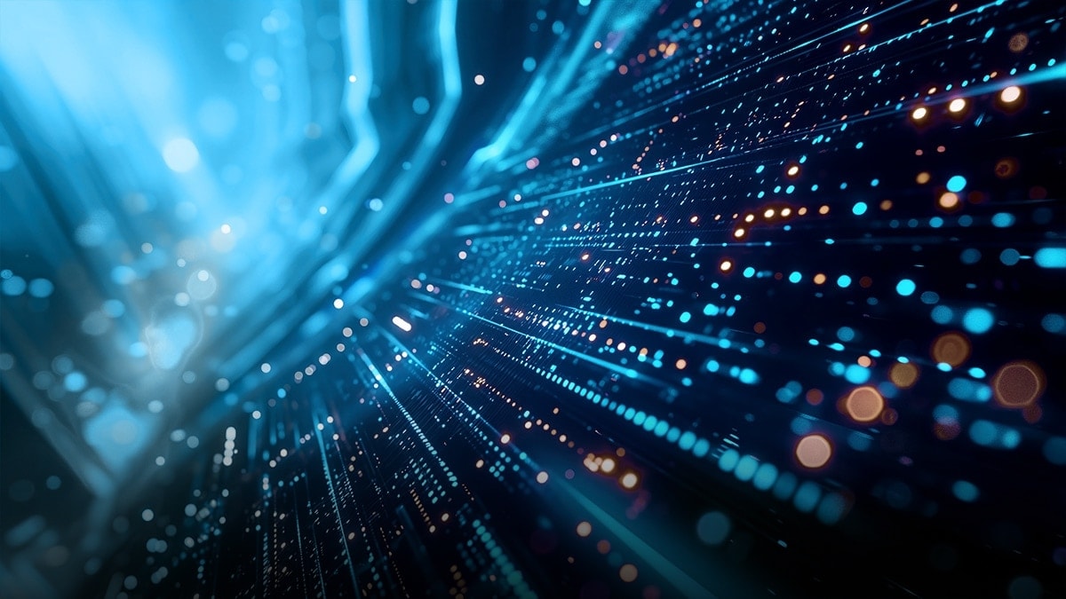 AMD Instinct AI infrastructure racks in a data-center aisle