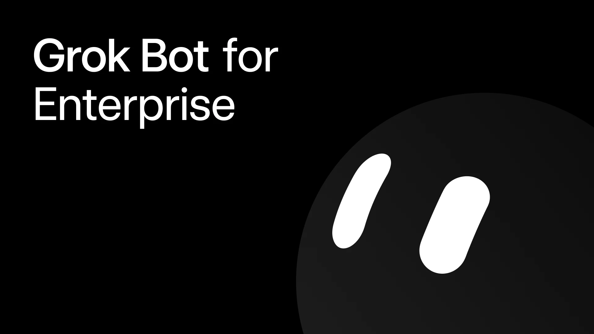 Grok Bot Enterprise product interface and persistent agent roster