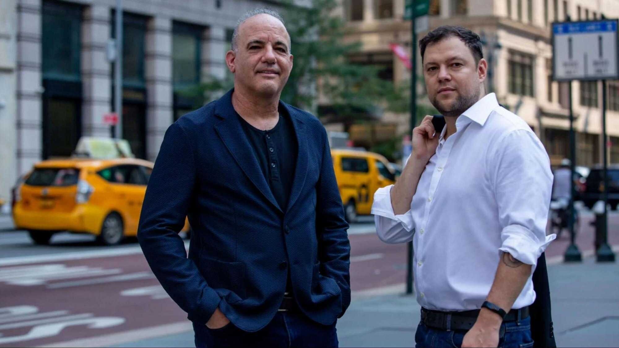 Sembly AI founders photographed on a city street