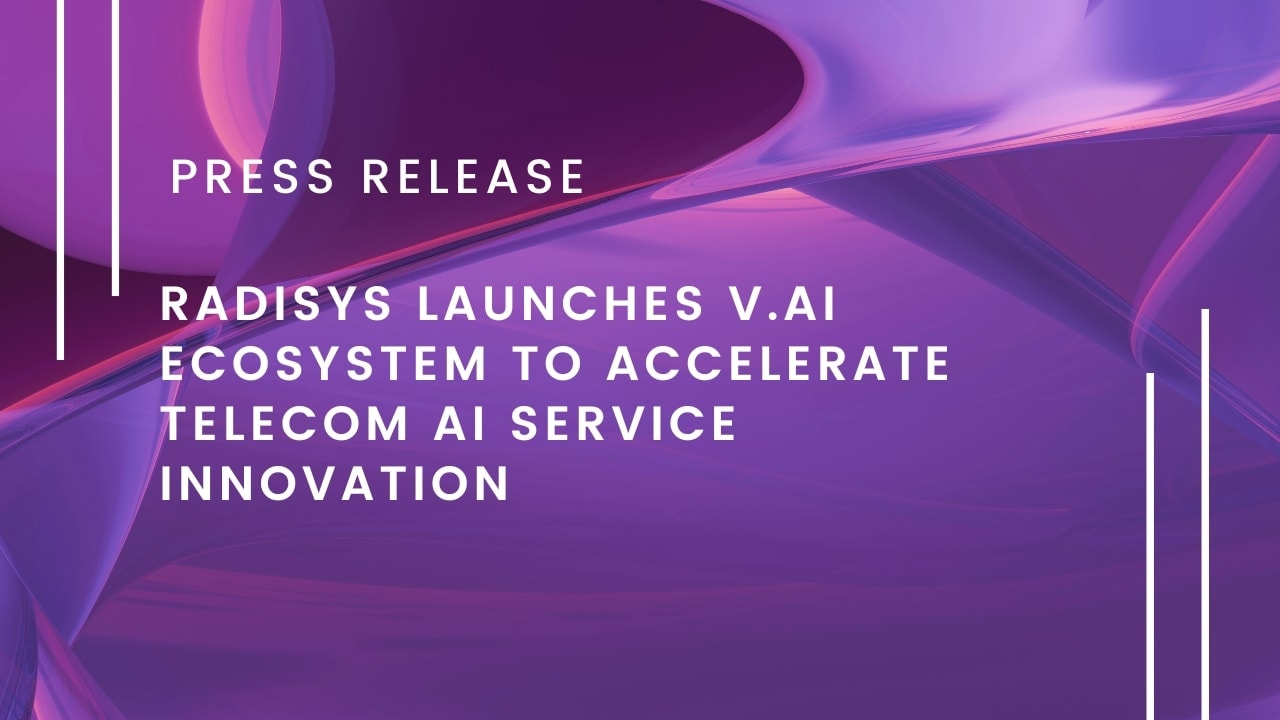 Radisys official V.AI ecosystem announcement graphic