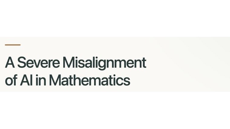 The canonical Math and AI declaration heading, A Severe Misalignment of AI in Mathematics