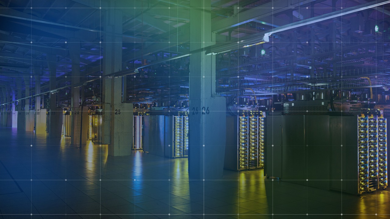 NVIDIA's official AEMA launch artwork showing an AI data center and electricity infrastructure