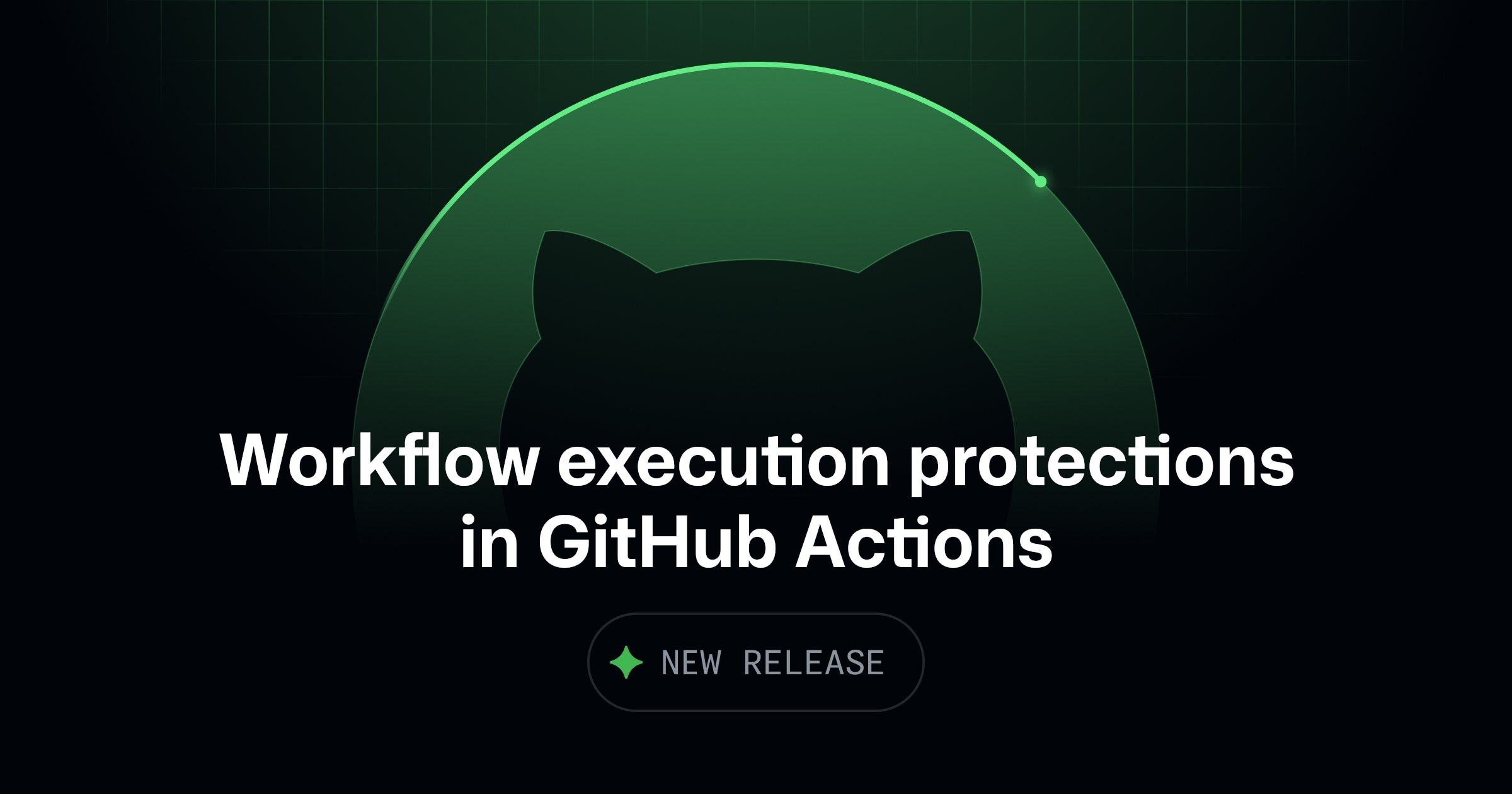 GitHub release-specific artwork for generally available workflow execution protections
