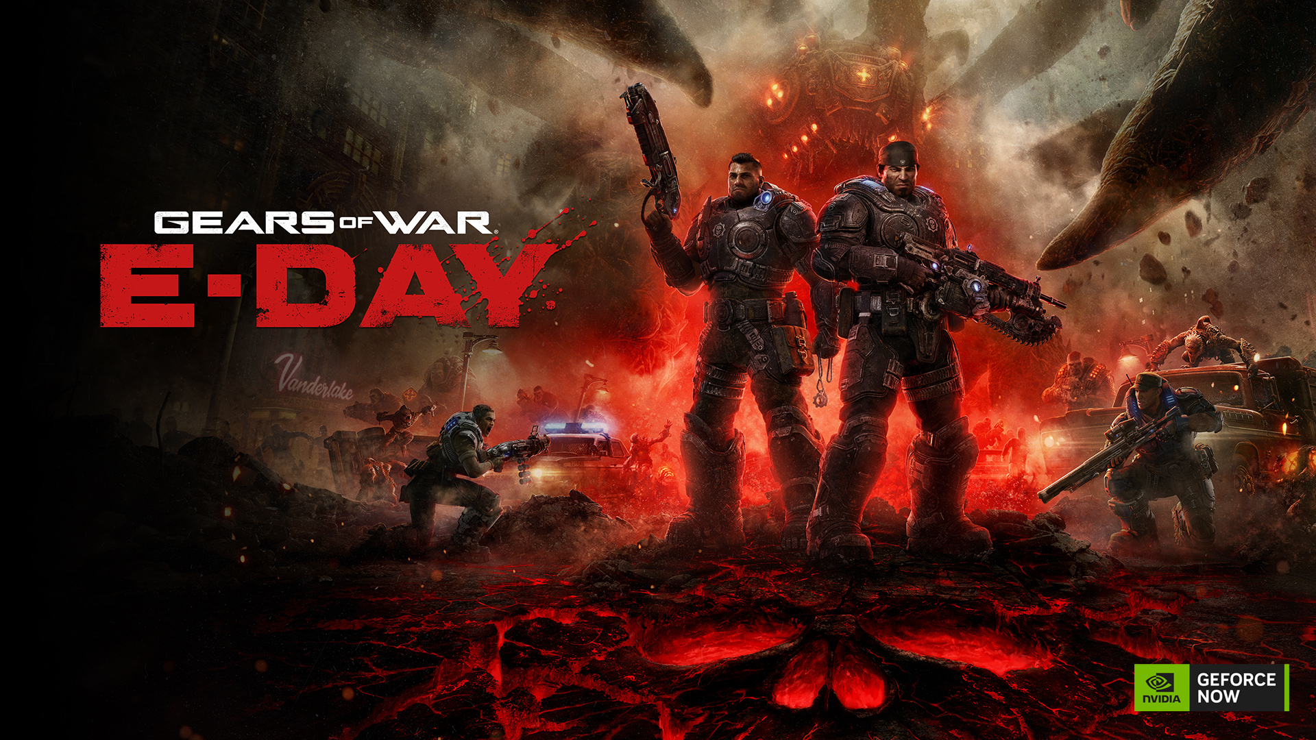 NVIDIA official Gears of War E-Day GeForce NOW key art